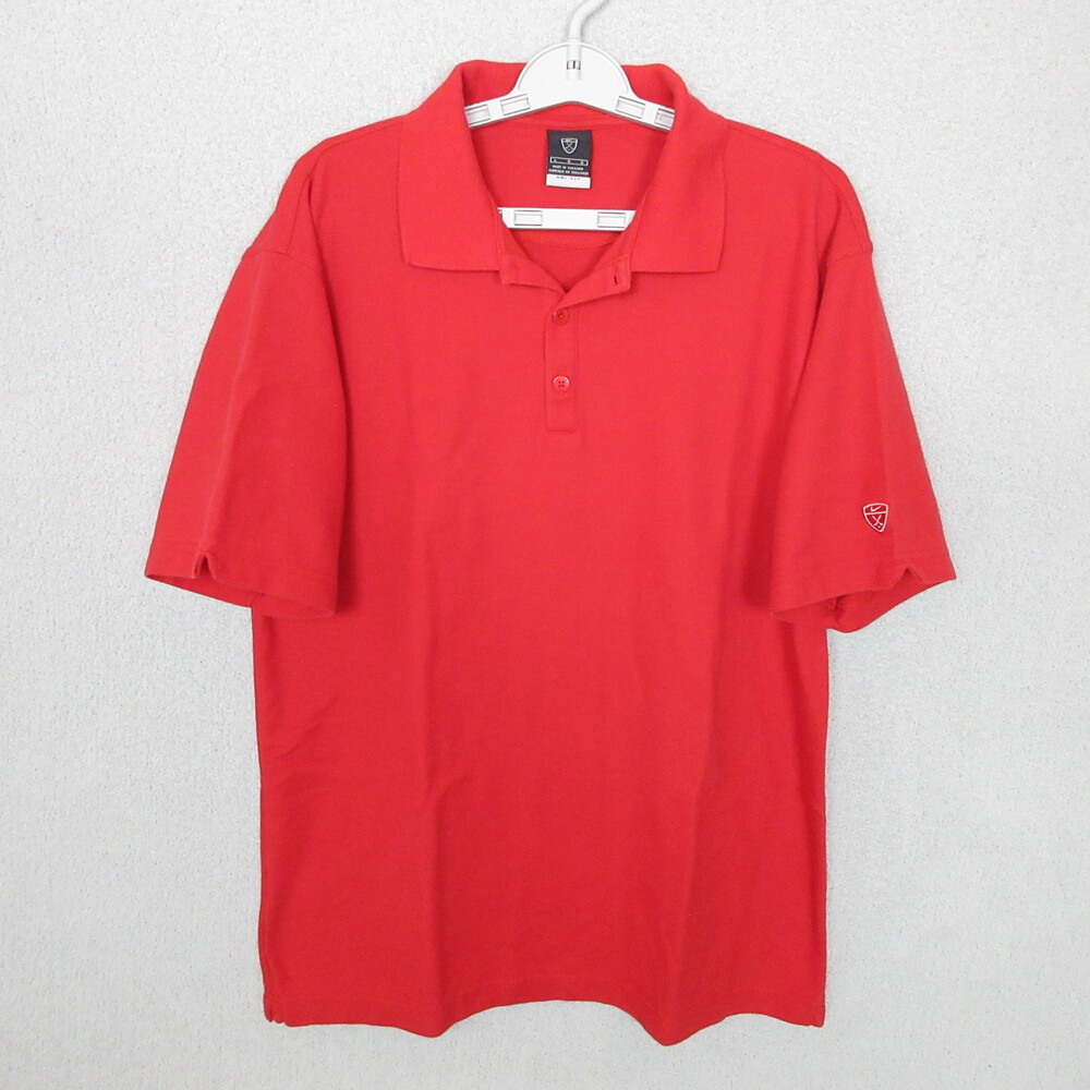 Nike Golf Polo Shirt Mens Large Red Golf Performance Dri-FIT Sporty Activewear
